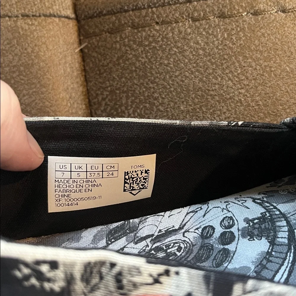 Star Wars Death Star TOMS Slip On Shoes - Picture 9 of 9